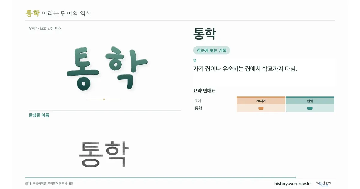 통학 대표 이미지