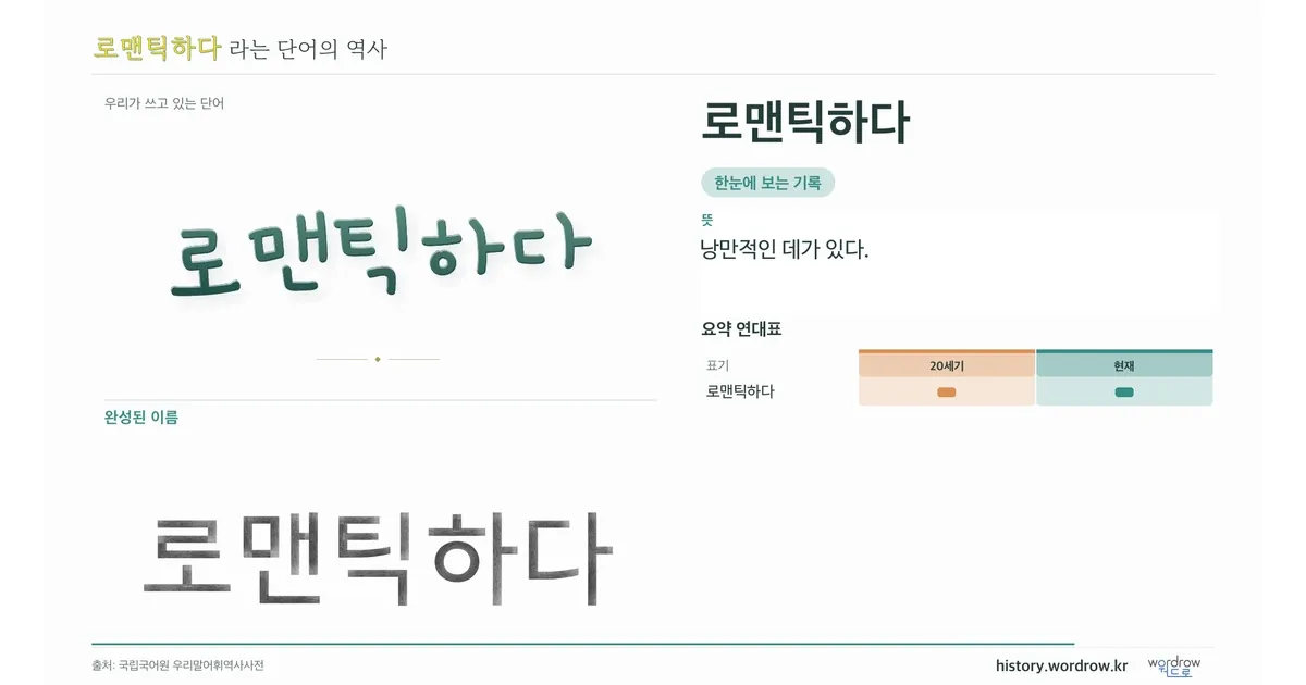 로맨틱하다 대표 이미지