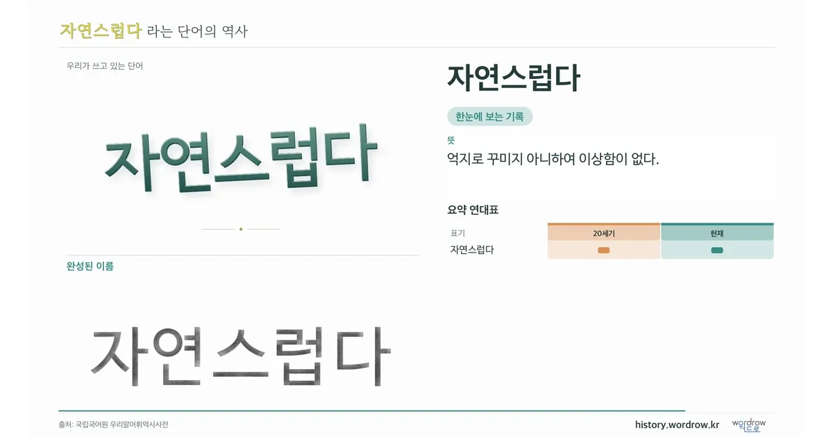 자연스럽다 대표 이미지