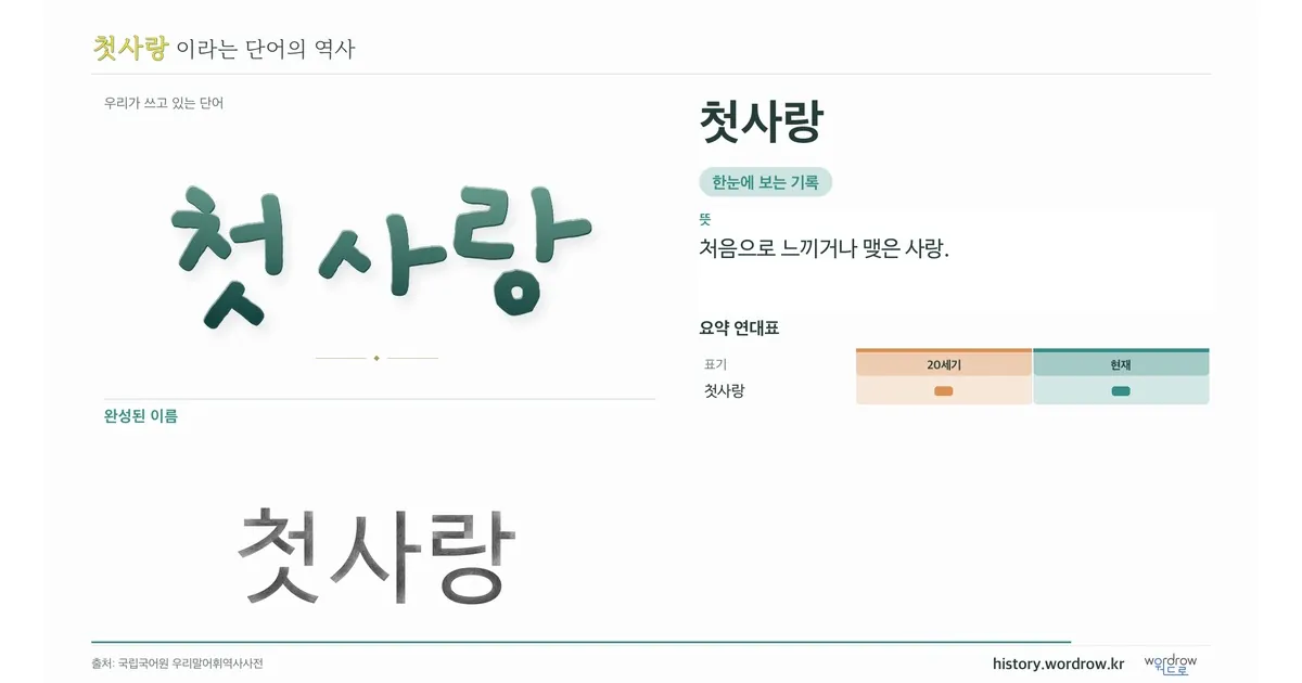 첫사랑 대표 이미지