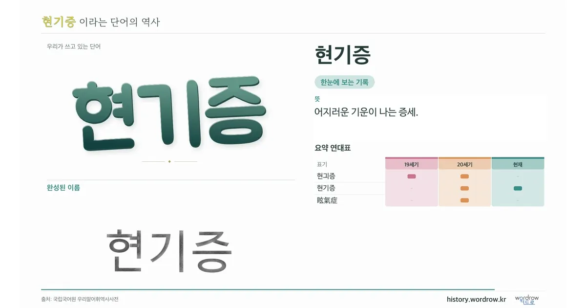 현기증 대표 이미지
