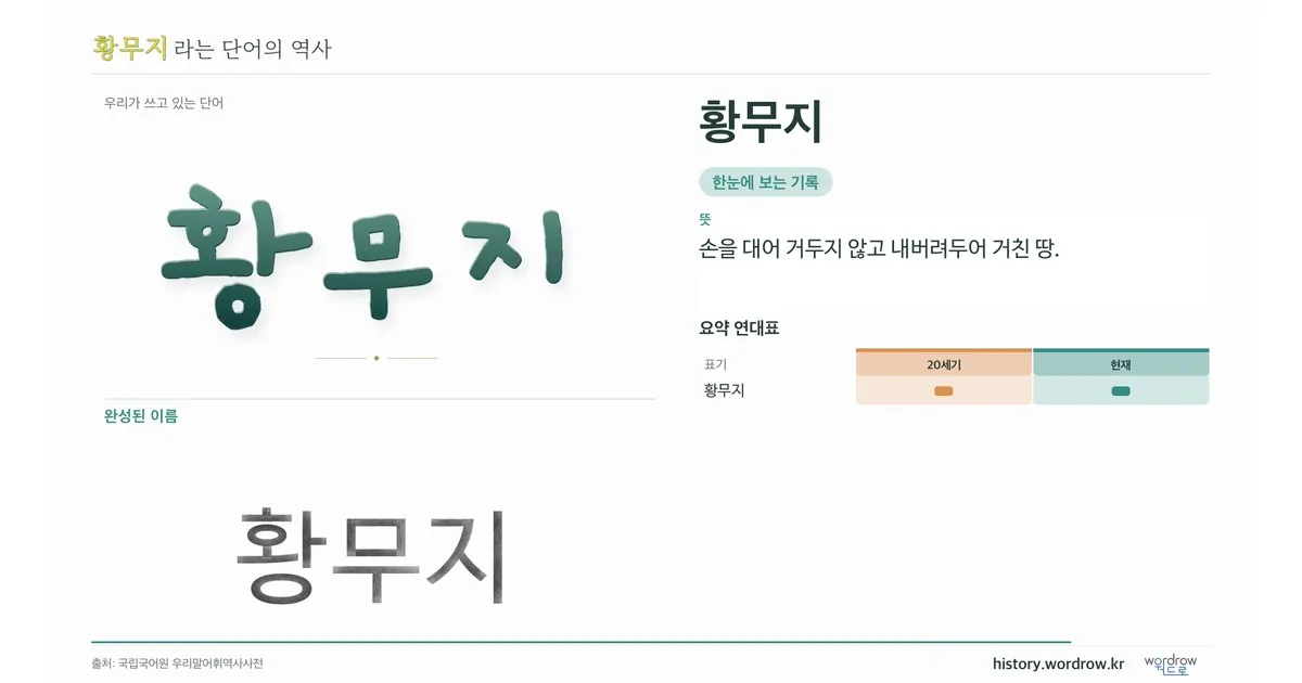 황무지 대표 이미지