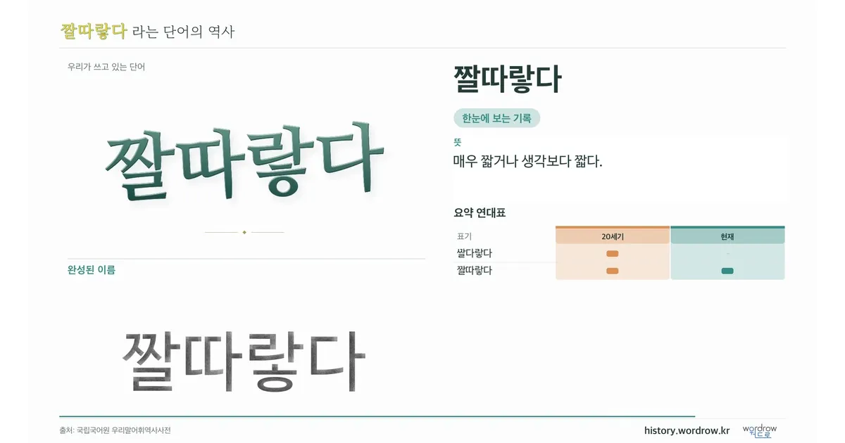 짤따랗다 대표 이미지