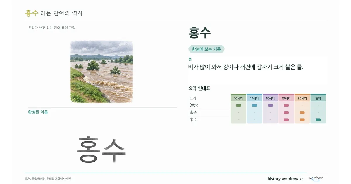 홍수 대표 이미지