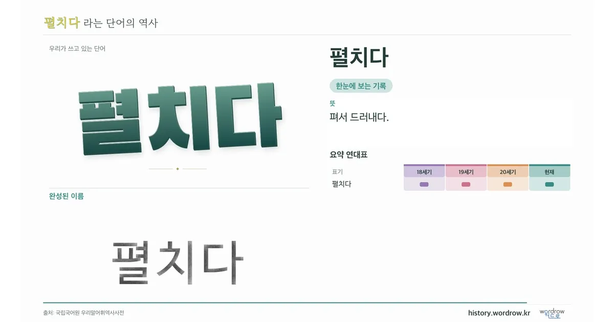 펼치다 대표 이미지