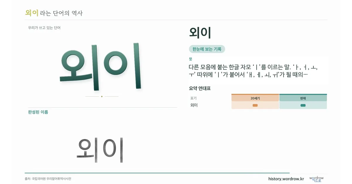 외이 대표 이미지