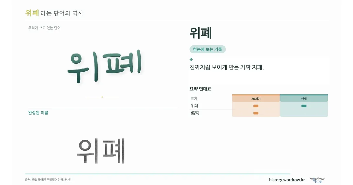 위폐 대표 이미지