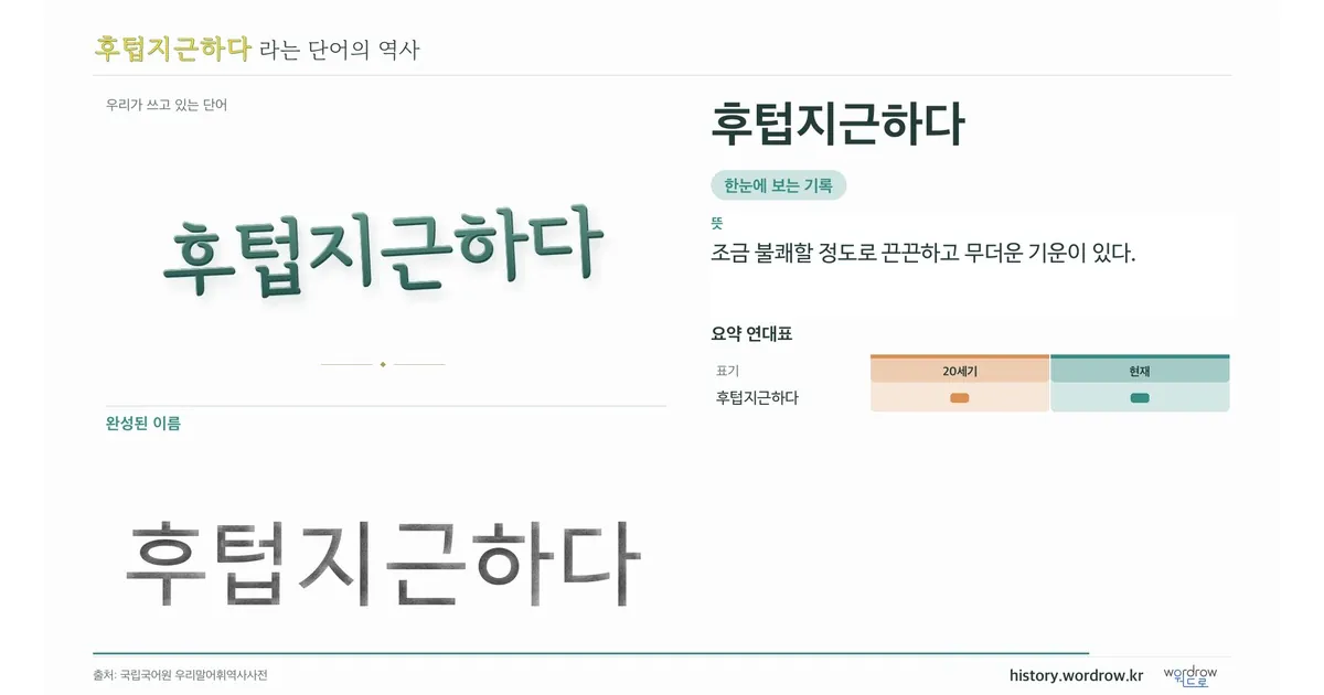 후텁지근하다 대표 이미지
