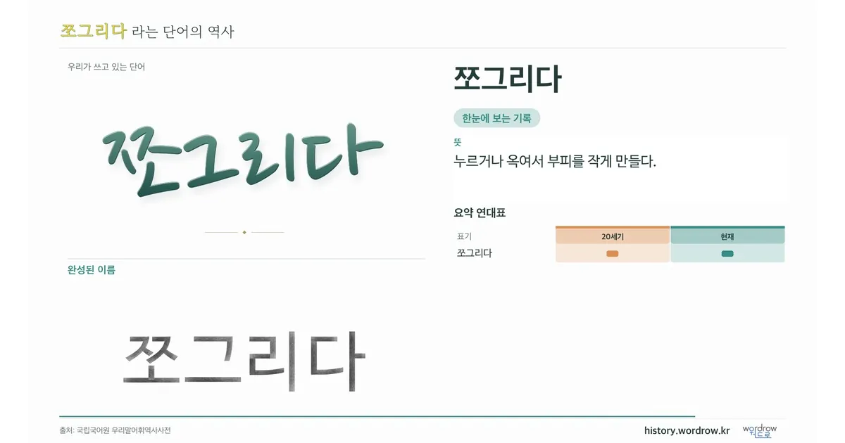 쪼그리다 대표 이미지