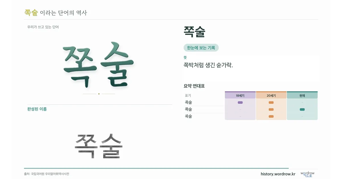 쪽술 대표 이미지