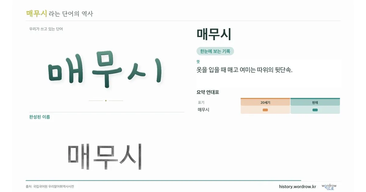 매무시 대표 이미지