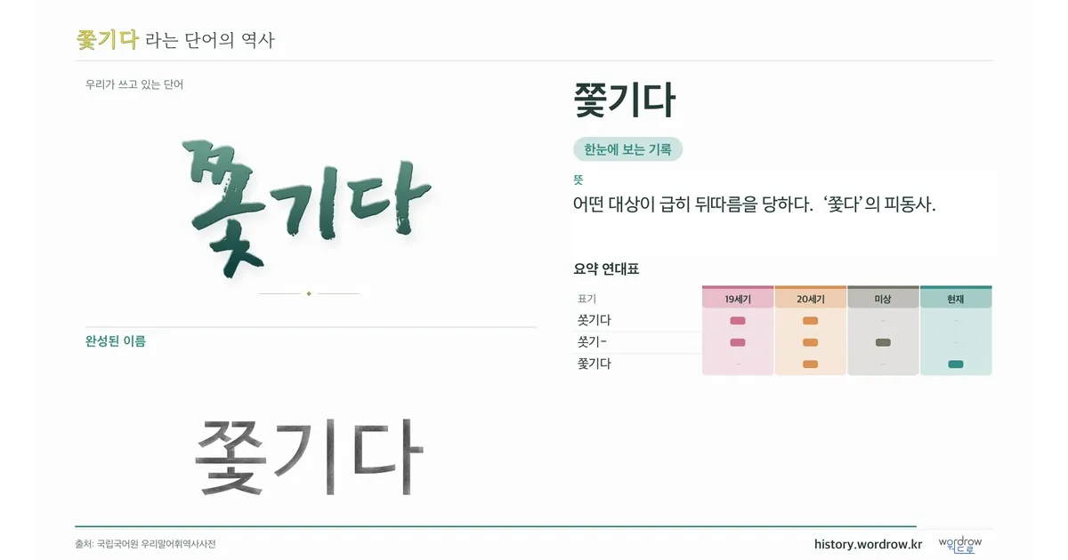 쫓기다 대표 이미지