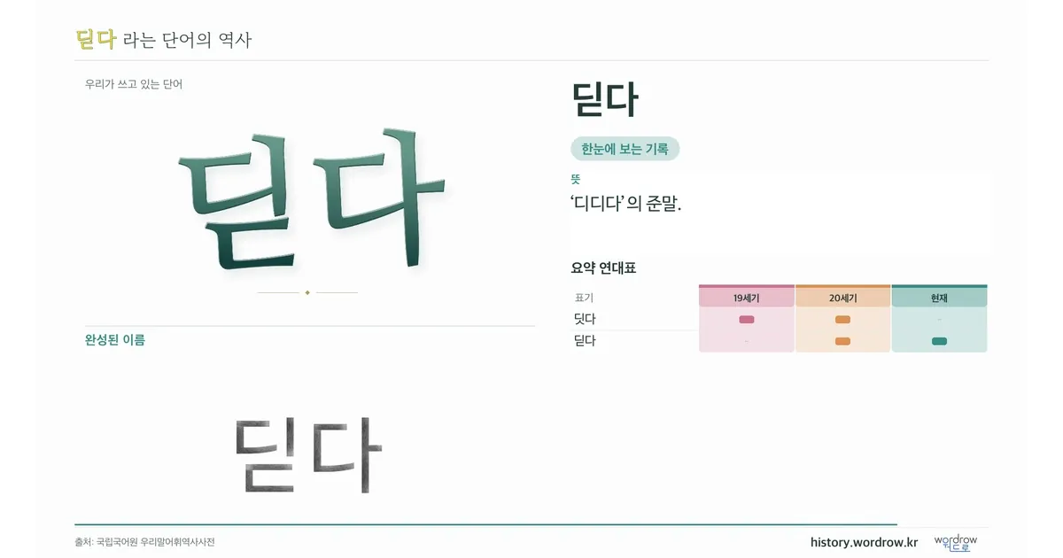 딛다 대표 이미지