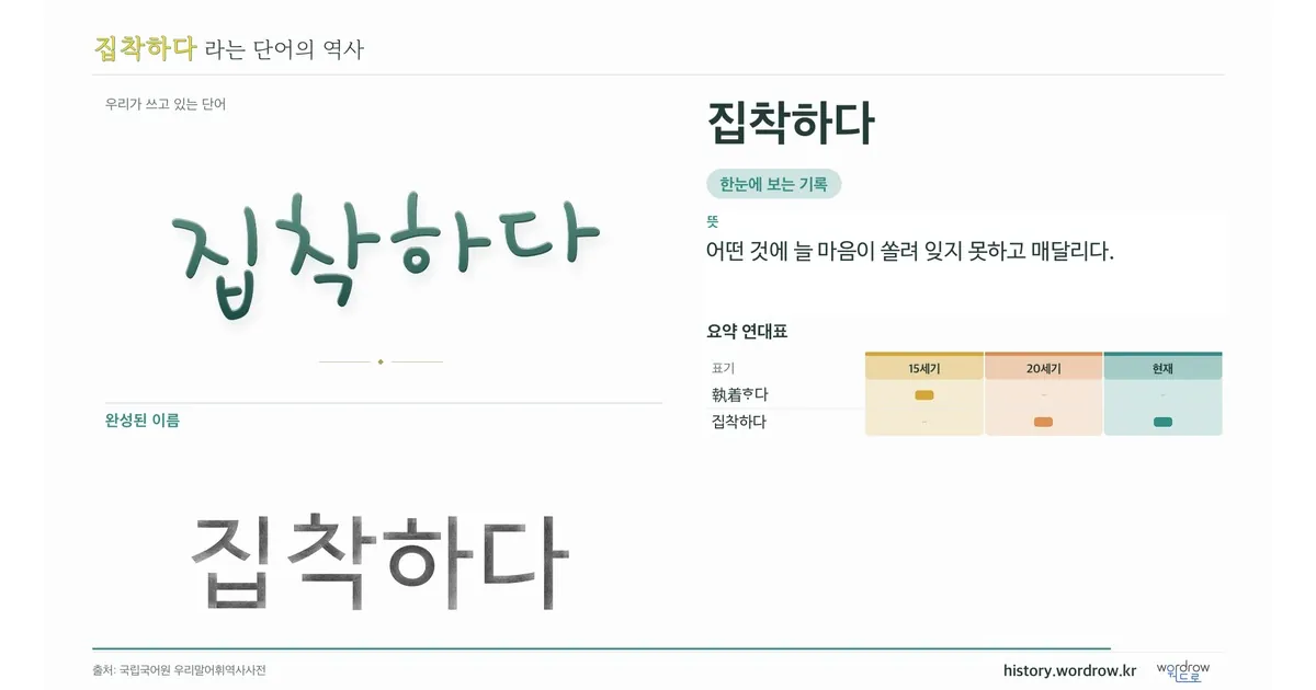 집착하다 대표 이미지