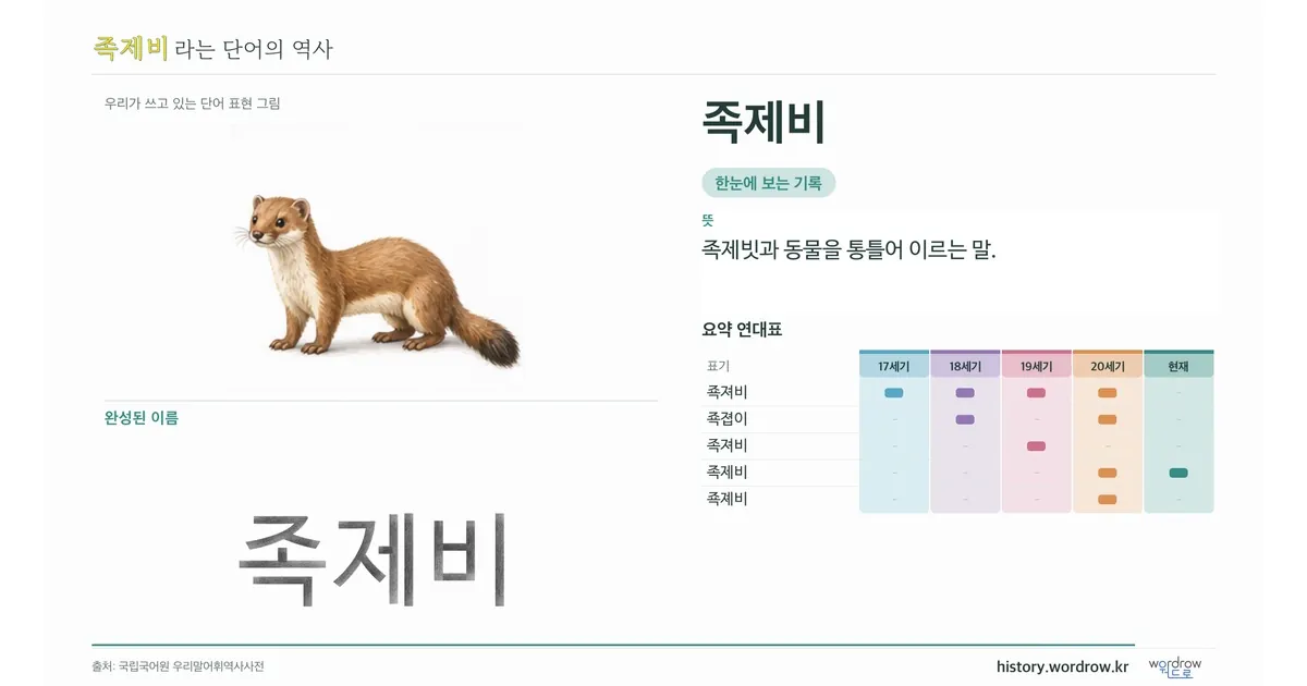족제비 대표 이미지
