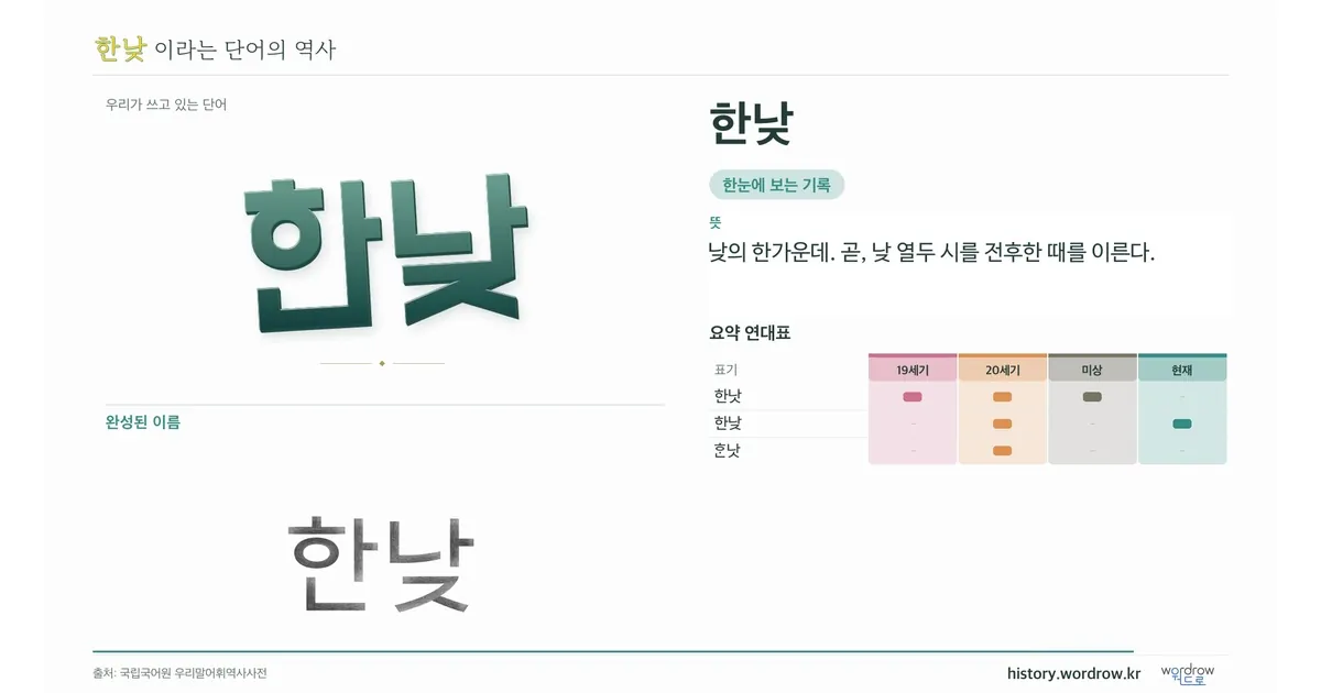 한낮 대표 이미지