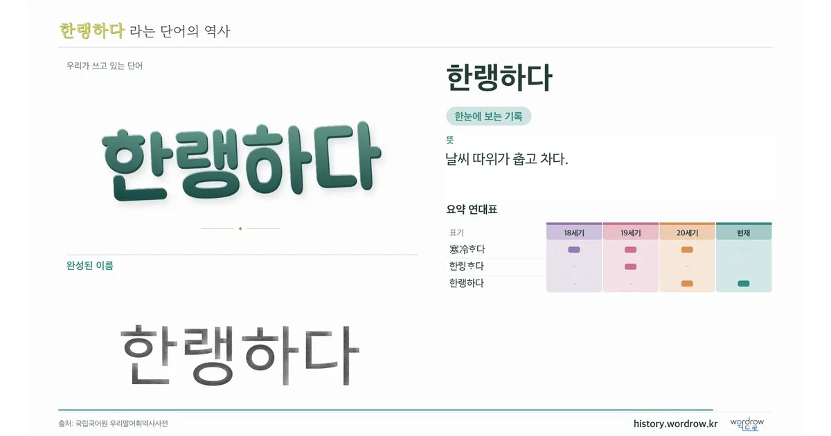한랭하다 대표 이미지