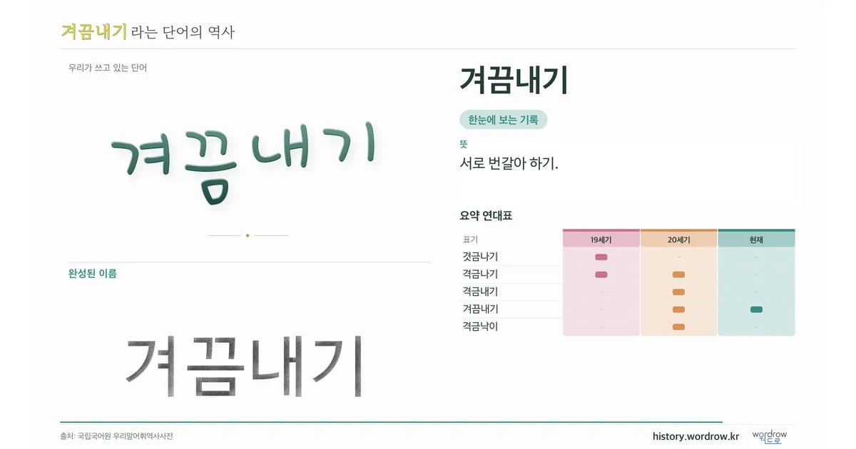 겨끔내기 대표 이미지
