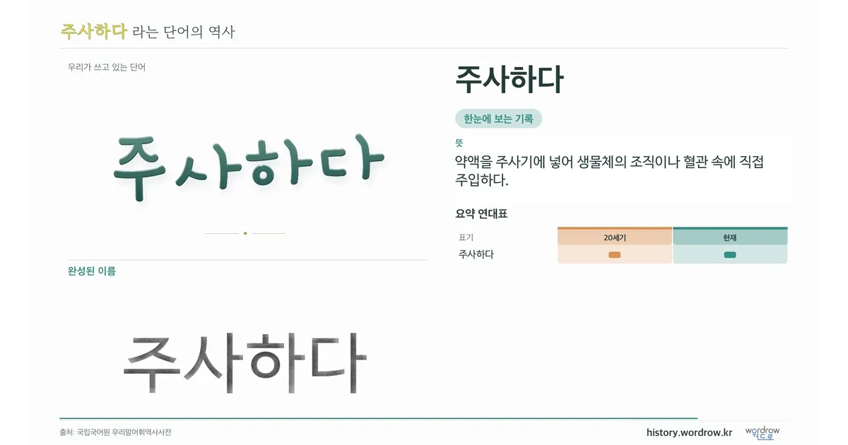 주사하다 대표 이미지