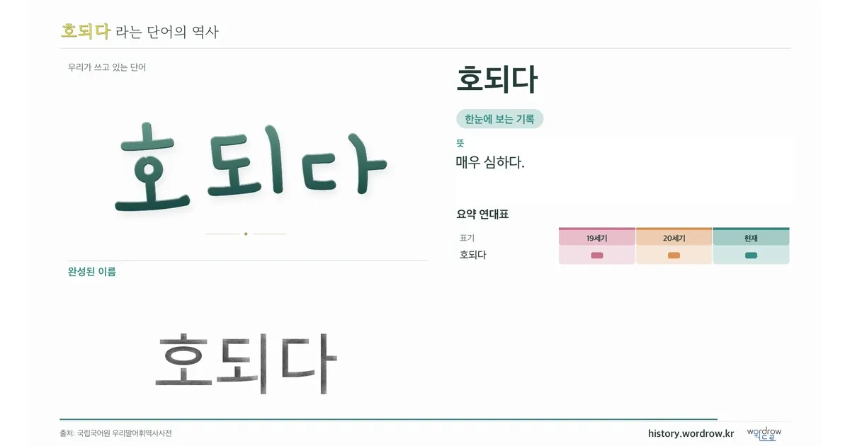 호되다 대표 이미지