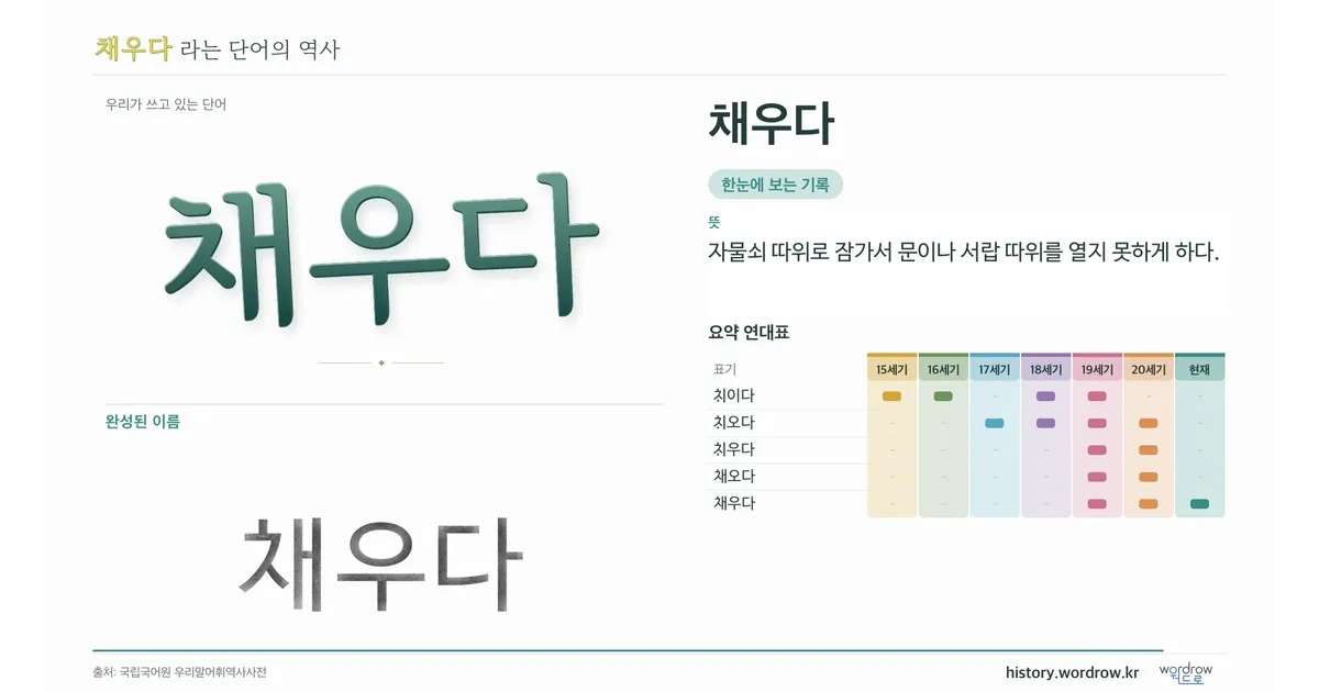 채우다 대표 이미지