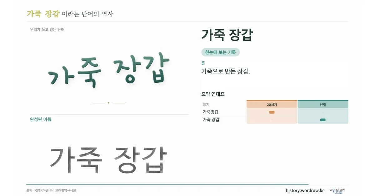 가죽 장갑 대표 이미지