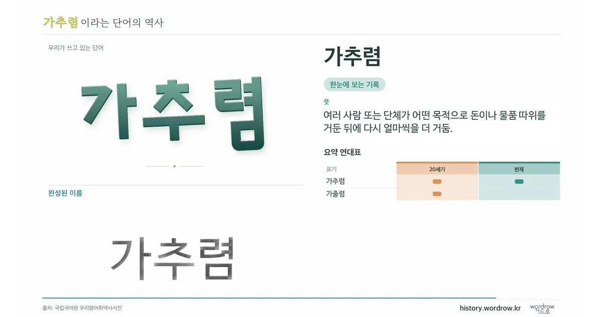 가추렴 대표 이미지