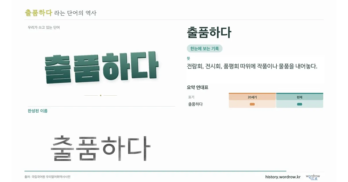 출품하다 대표 이미지