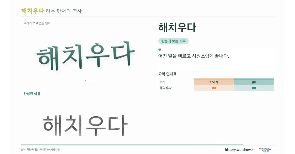 해치우다 대표 이미지