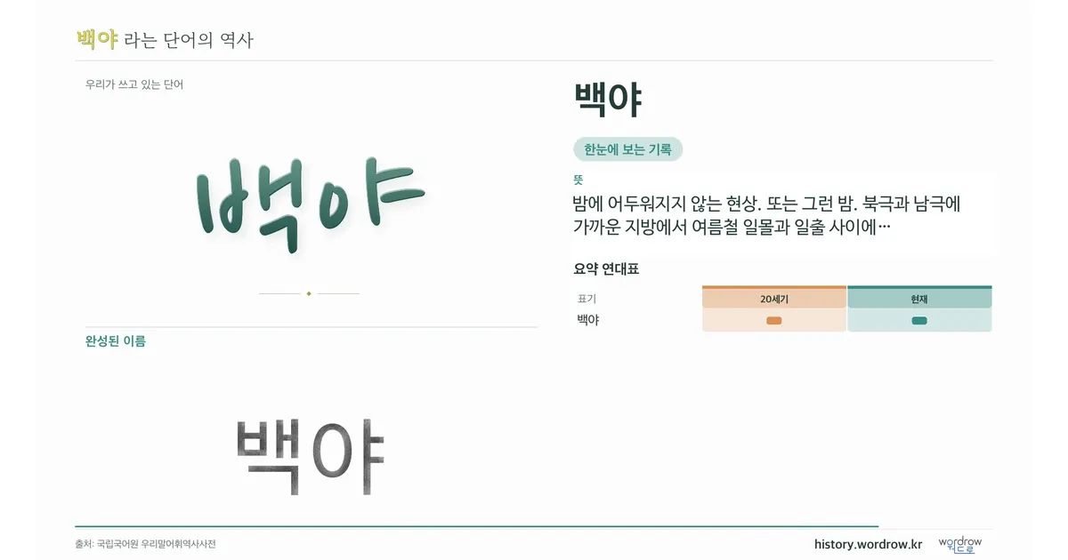 백야 대표 이미지