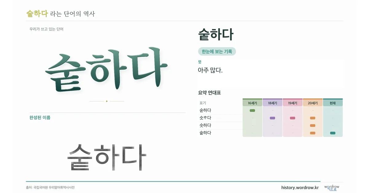 숱하다 대표 이미지