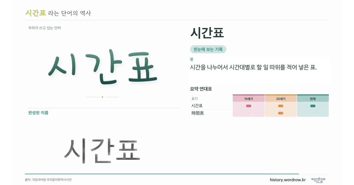 시간표 대표 이미지
