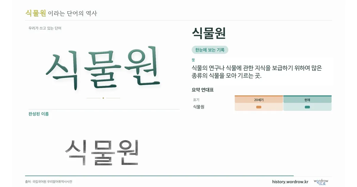 식물원 대표 이미지