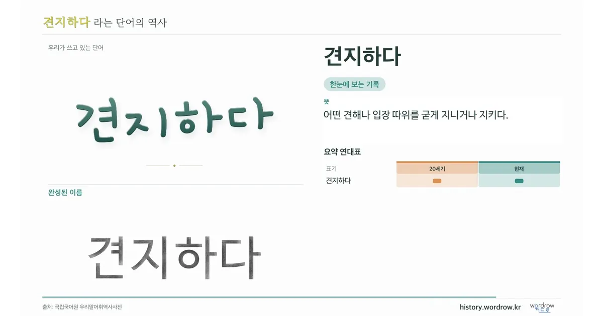 견지하다 대표 이미지