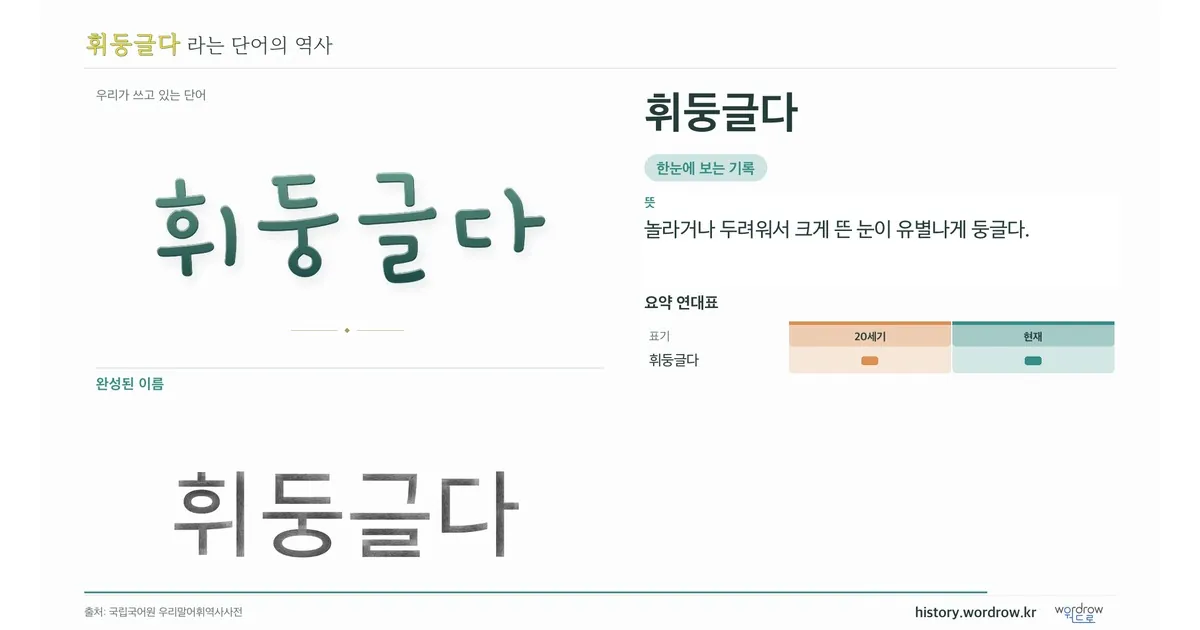 휘둥글다 대표 이미지