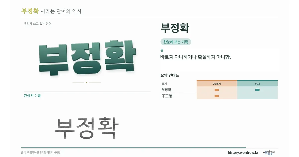 부정확 대표 이미지