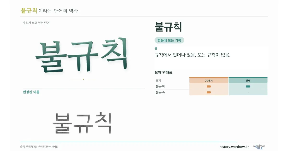 불규칙 대표 이미지