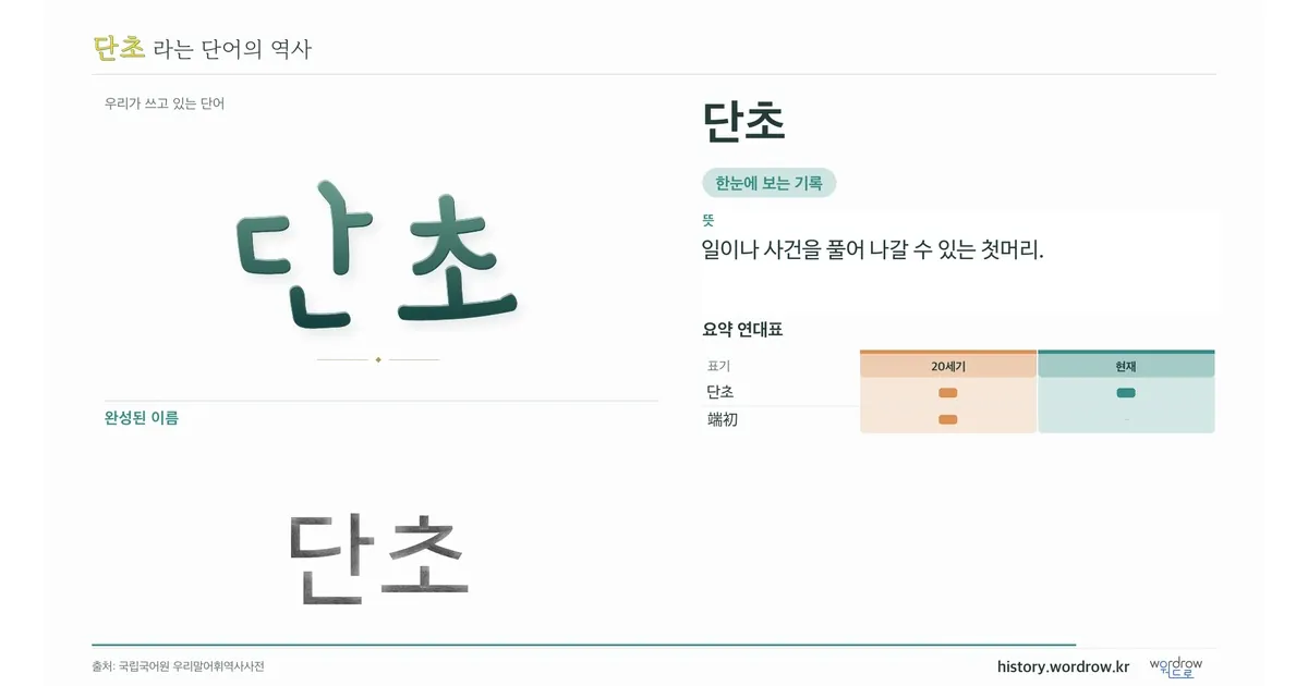 단초 대표 이미지