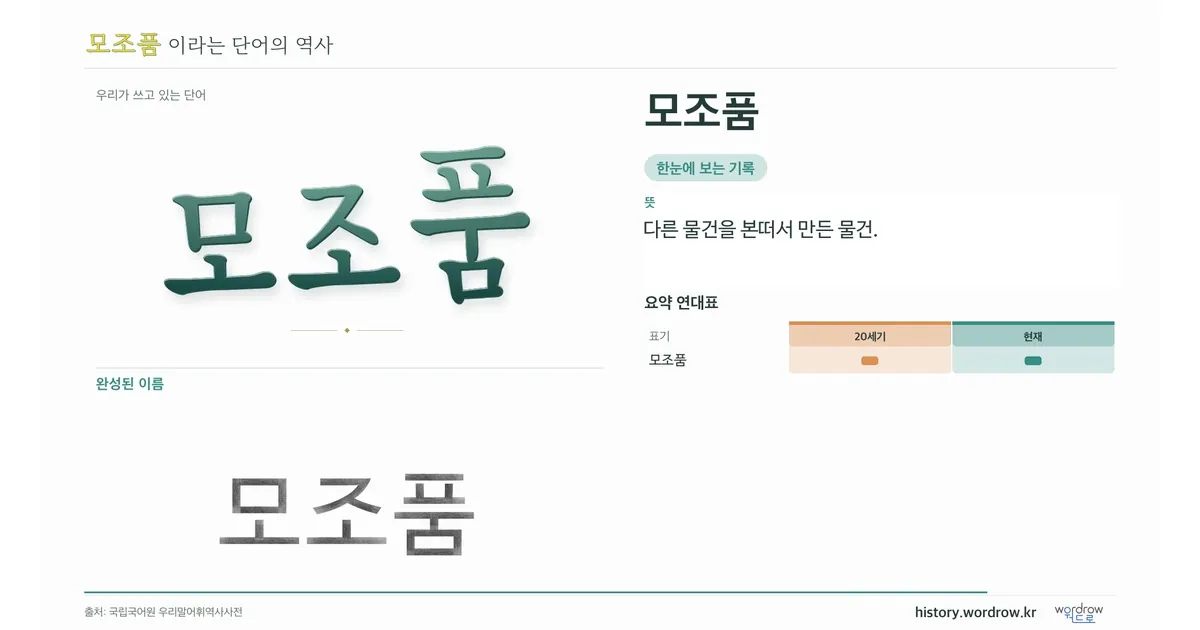모조품 대표 이미지