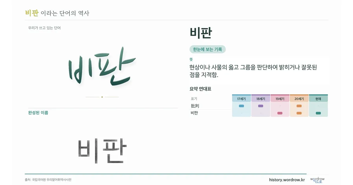 비판 대표 이미지
