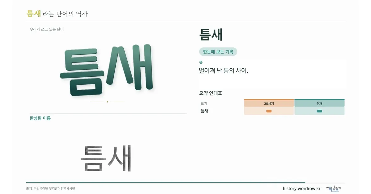 틈새 대표 이미지